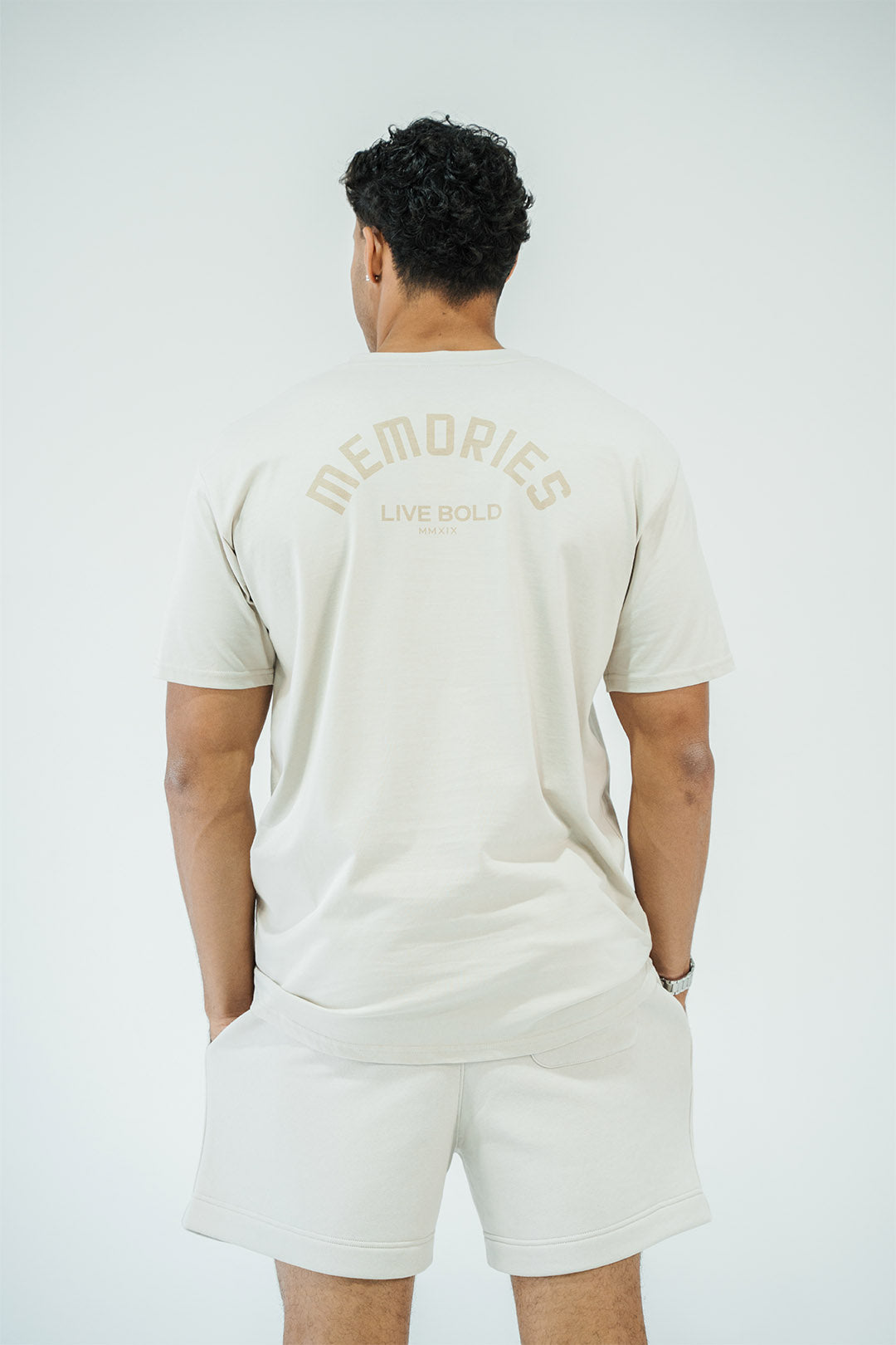 ARCH TEE IN BONE